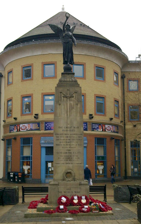 The Woking War Memorial in the Town Square, Woking