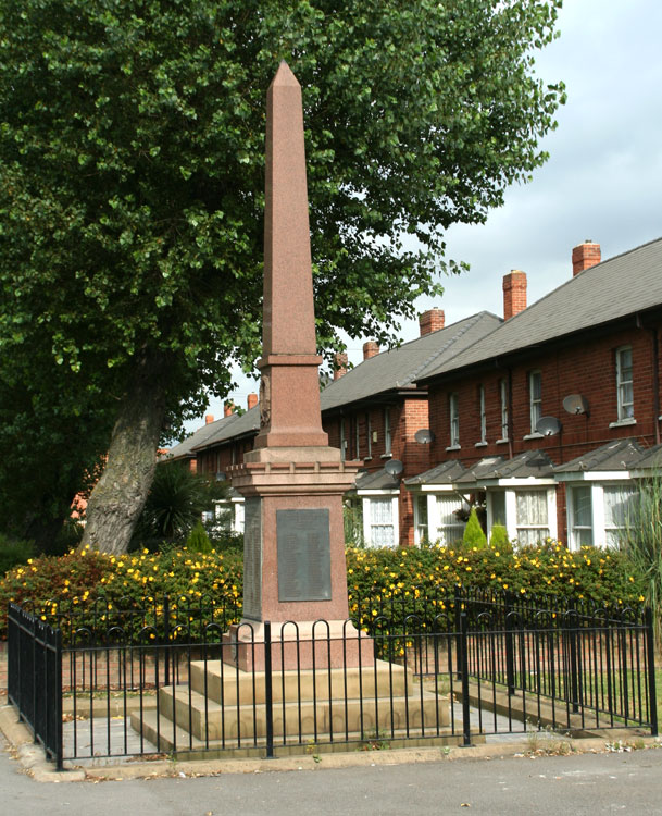 The War Memorial for Port Clarence and Haverton Hill, located on Port Clarence Road