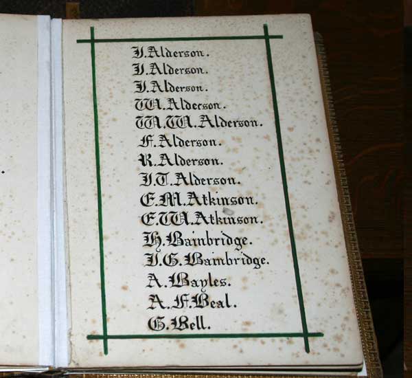 The Cotherstone Book of Remembrance (2)