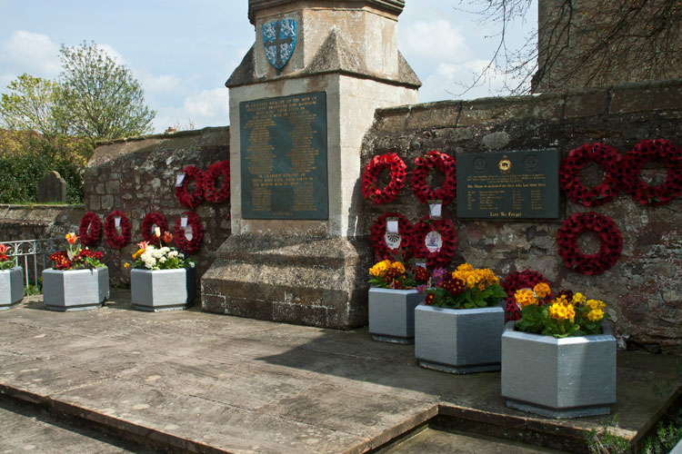 The War Memorial for Sedgefield, located outside the Parish Church of St. Edmund.