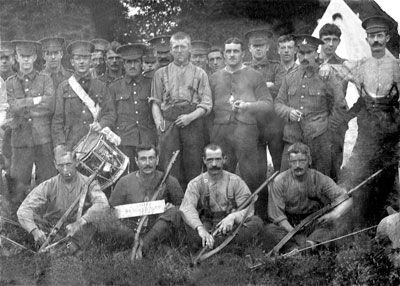 Soldiers of the 2nd Battalion, - in Camp September 1914?