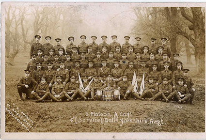 Soldiers of the 6th Battalion the Yorkshire Regiment (No 2 Platoon), - date unknown