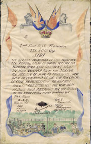 The letter written in English