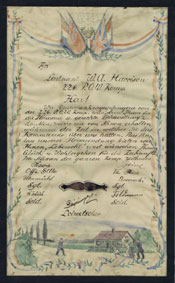 The letter written in German