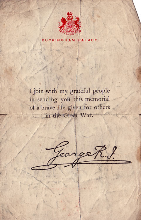 The Letter from King George V
