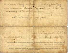Sidney Young's Discharge Papers