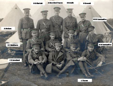 A group of 4th Battalion Officers taken before the First World War, but date unknown.
