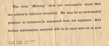 Notice of William posted Missing