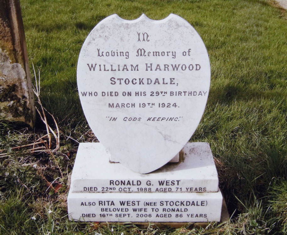William Stockdale's Grave in All Saints' churchyard, Ingleby Arncliffe