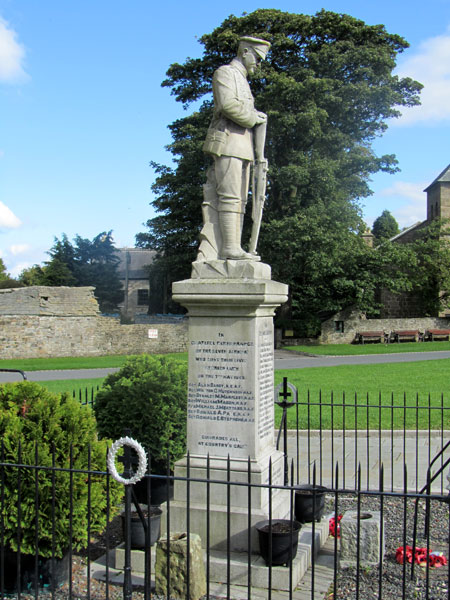 The War Memorial for St. John's Chapel, Weardale.