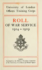London University Roll of War Service