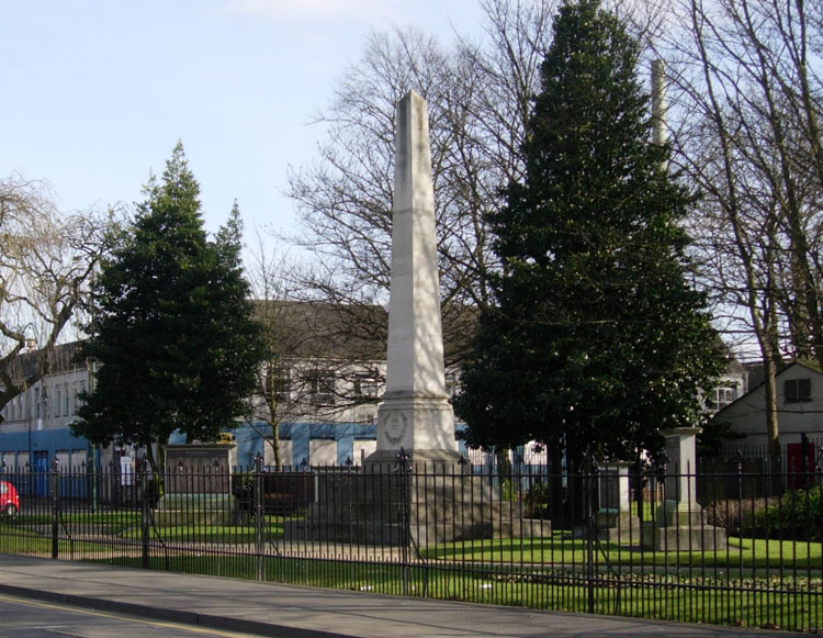 The Willenhall War Memorial in the Memorial Garden