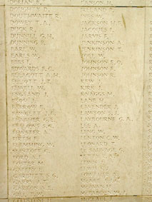 Names "D", "E", "F", "G", "L" & "M"