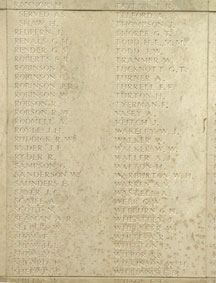 Names "R", "S", "T", "V" & "W"