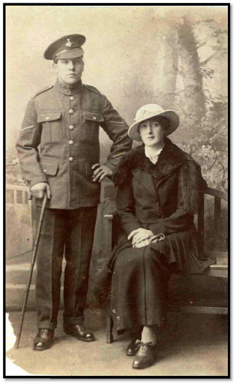 Lance Corporal Henry George Sumpter and Ethel Agnes, ca 1918