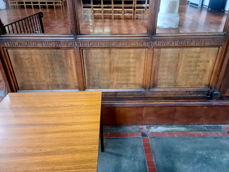 The War Memorial Rood Screen in St. Oswald's Church, Abbeydale (Sheffield) - 2