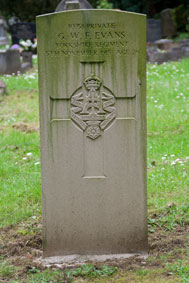 Private George William F Evans. 10758