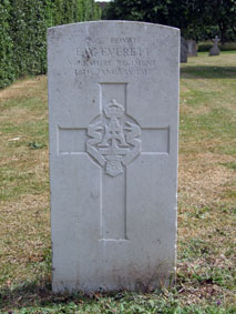 Private Edward William Everett. 7605.