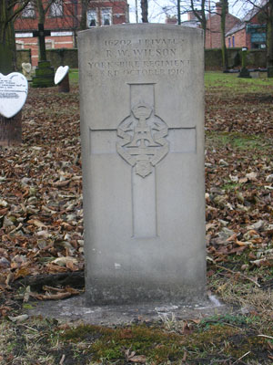 Private Robert William Wilson. 16202.