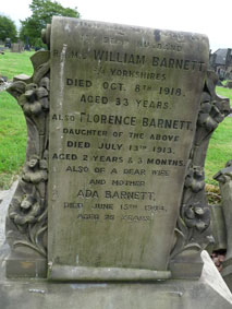 RQMS Barnett's Family Headstone.