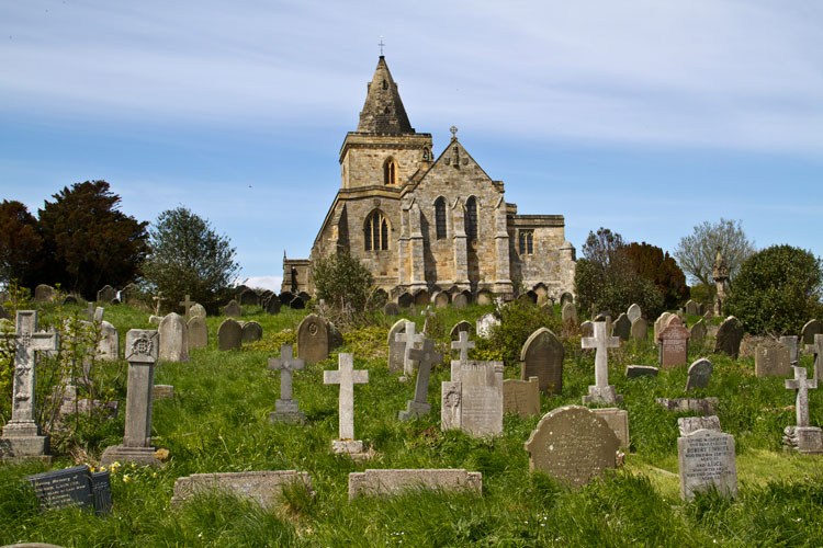 Lythe (St. Oswald's) Churchyard, Eastern part.