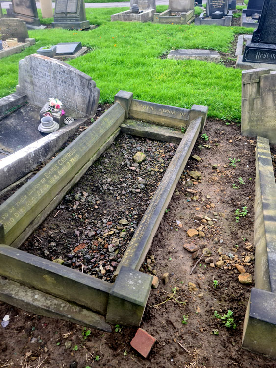 The Clark Family Grave in Mexborough Cemetery