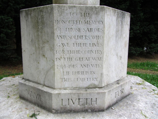 The Cross of Sacrifice in Reigate Cemetery
