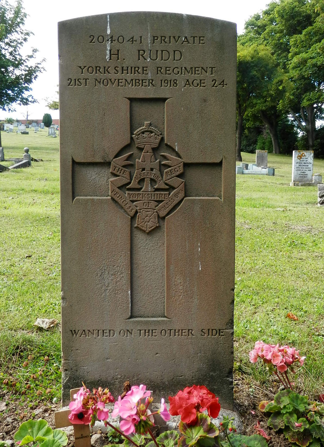 The Yorkshire Regiment War Graves