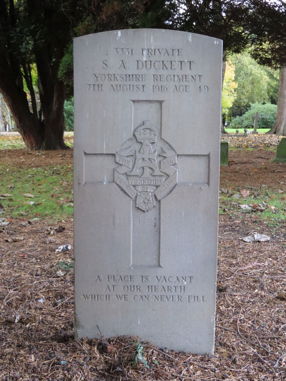 The Yorkshire Regiment War Graves, Thornaby Cemetery