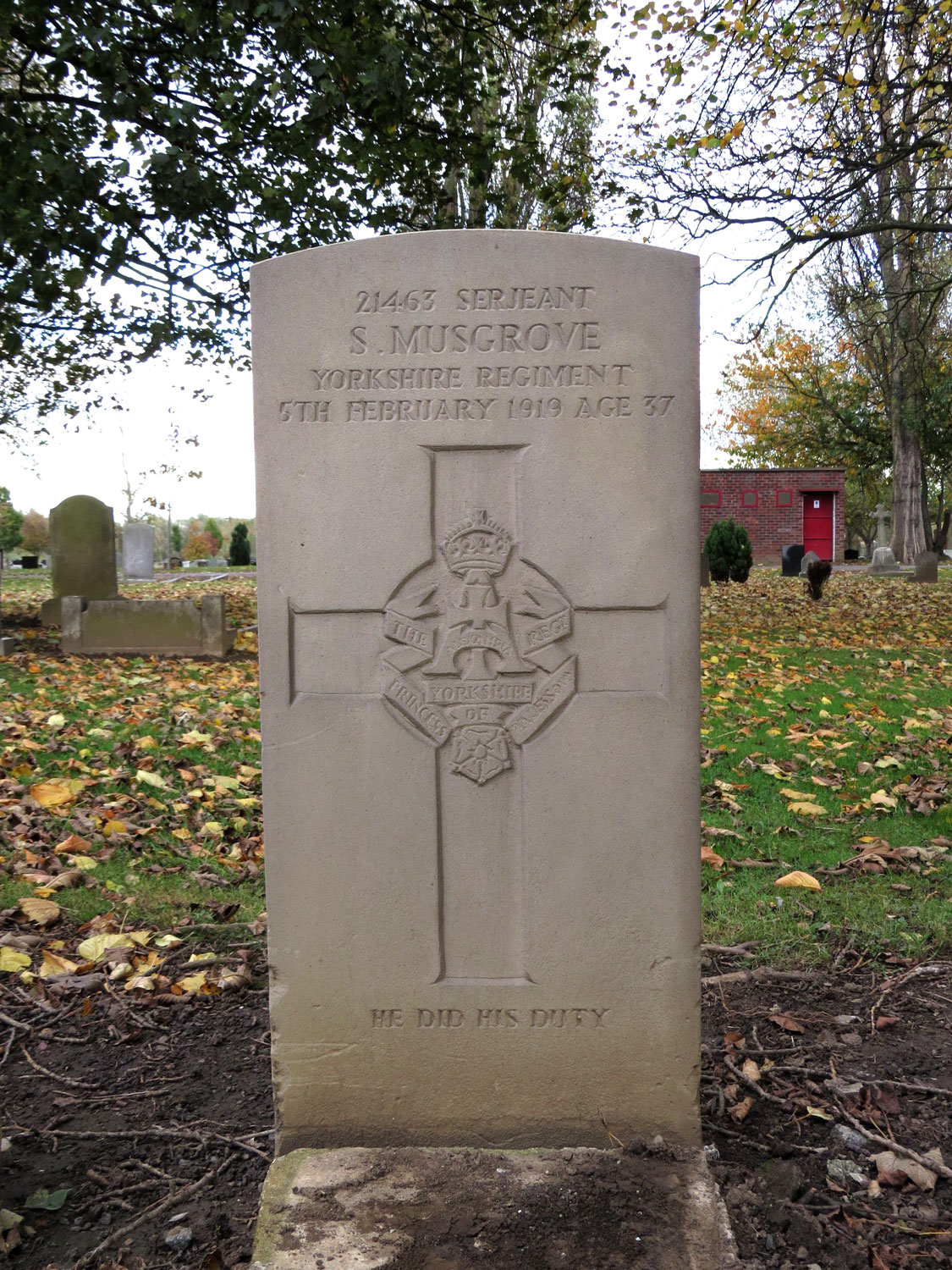 The Yorkshire Regiment War Graves, Thornaby Cemetery