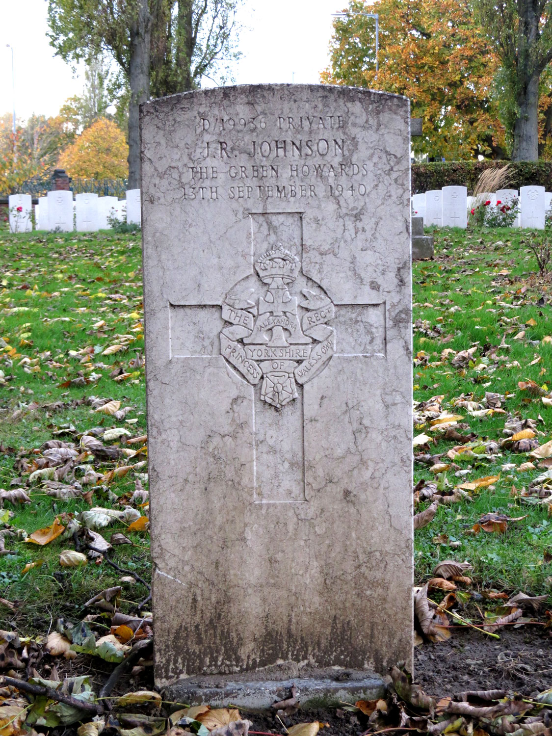 The Yorkshire Regiment War Graves, Thornaby Cemetery
