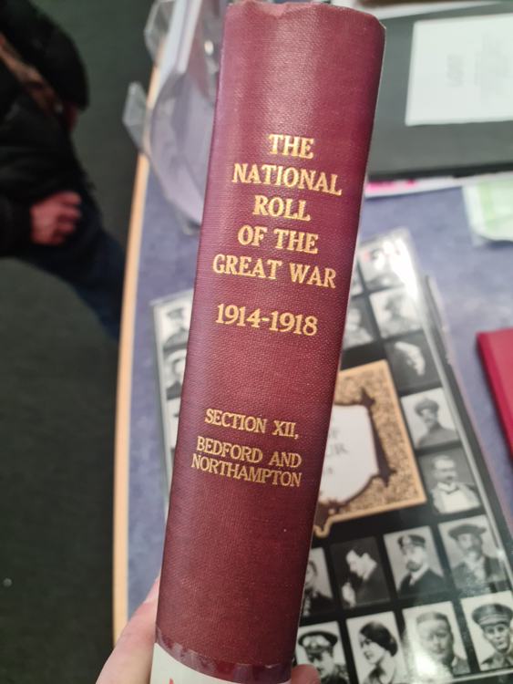 The Northampton Roll of Honour for the First World War, held in Northampton Library. 