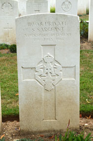 Private Samuel Sargeant. 11008. 