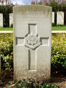 Private Frank Walker. 18442. 