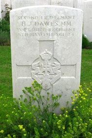 2nd Lieutenant Hubert James Dawes. MM.