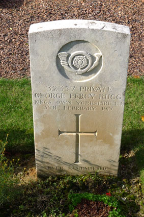 Private George Percy Rugg. 32357. 