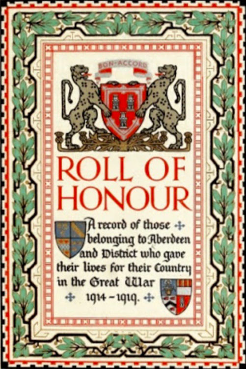 Cover of the Aberdeen City Roll of Honour