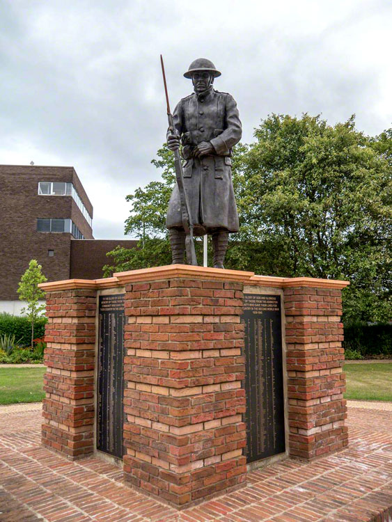 The War Memorial in Ashington's Memorial Garden- 1