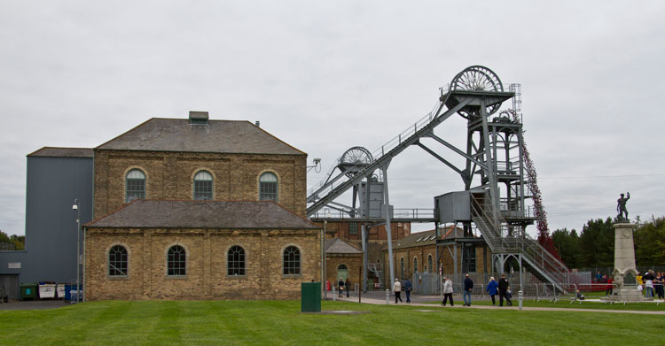 The "Weeping Window" Installation on Woodhorn Colliery's No 1Winding Wheel 