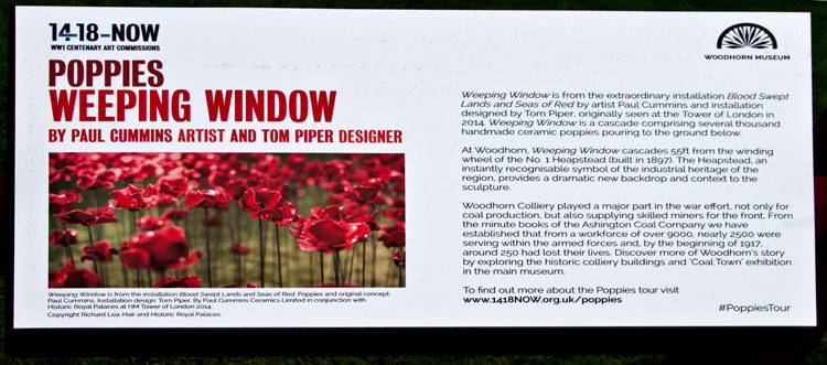 The "Weeping Window" Installation at Woodhorn Colliery