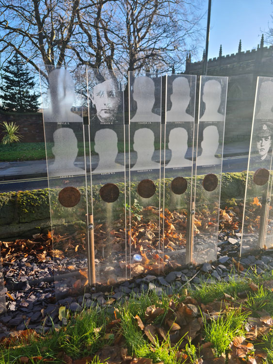 The Panel on which 2nd Lieutenant James Henry Fisher Clarke is commemorated (Top Right Panel)