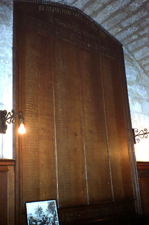 The First World War Memorial for the Bedlington Coal Company