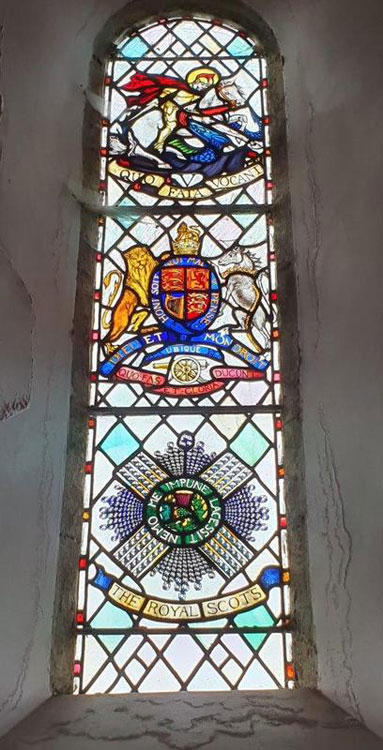 The First World War Memorial in St. Paul's Church, Branxton (Northumberland)
