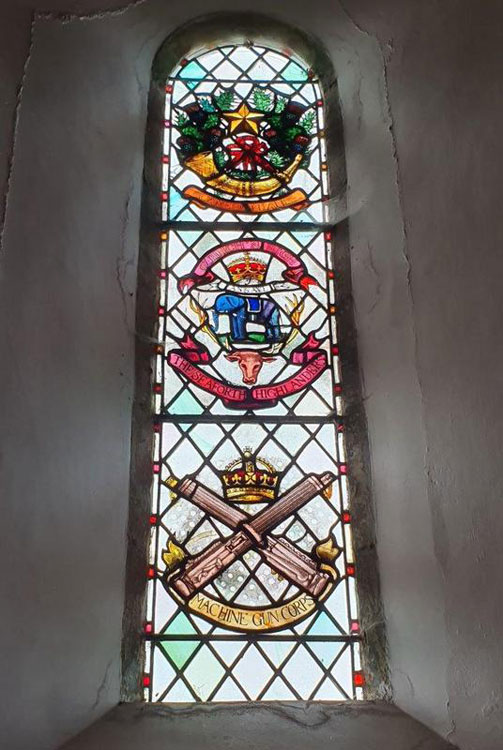 The First World War Memorial in St. Paul's Church, Branxton (Northumberland)