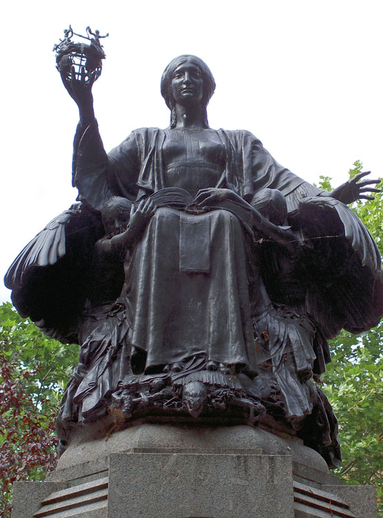 The Sculpture on the War Memorial, - Bridgwater (Somerset)