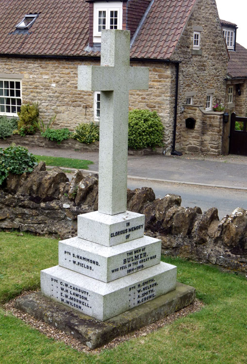 The War Memorial for Bulmer, North Yorkshire