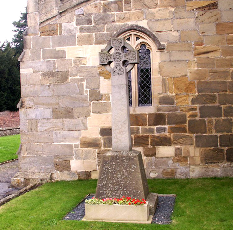 The War Memorial, outside St. Lambert's Church, Burneston.
