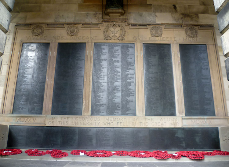 The War Memorial for University College, Edinburgh