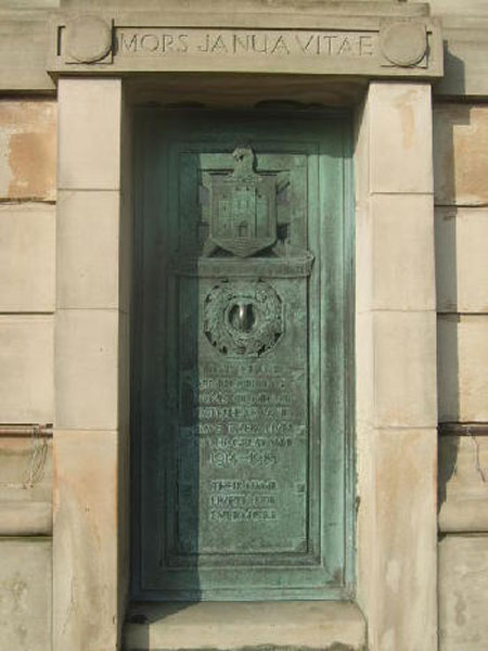 The Door to the Inner Chamber of the Gateshead Cenotaph
