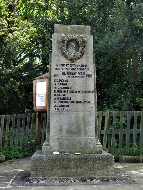 The War Memorial for Hilton.